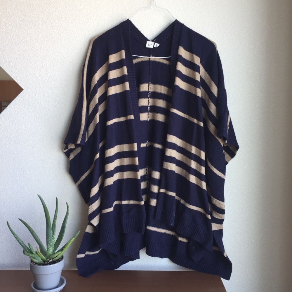 Gap Striped Open Cardigan Sweater